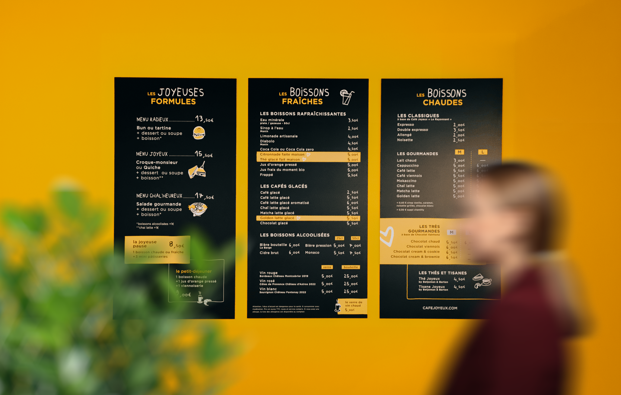Menu restaurant
